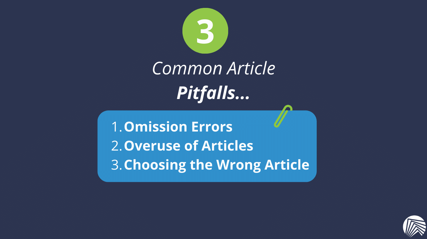 3 Common Article Pitfalls