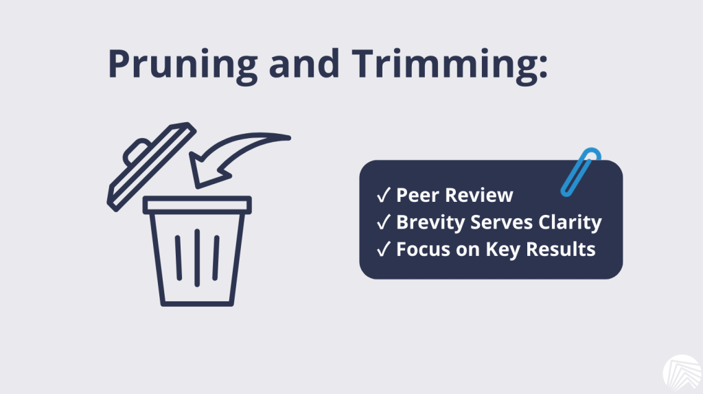 Pruning and Trimming