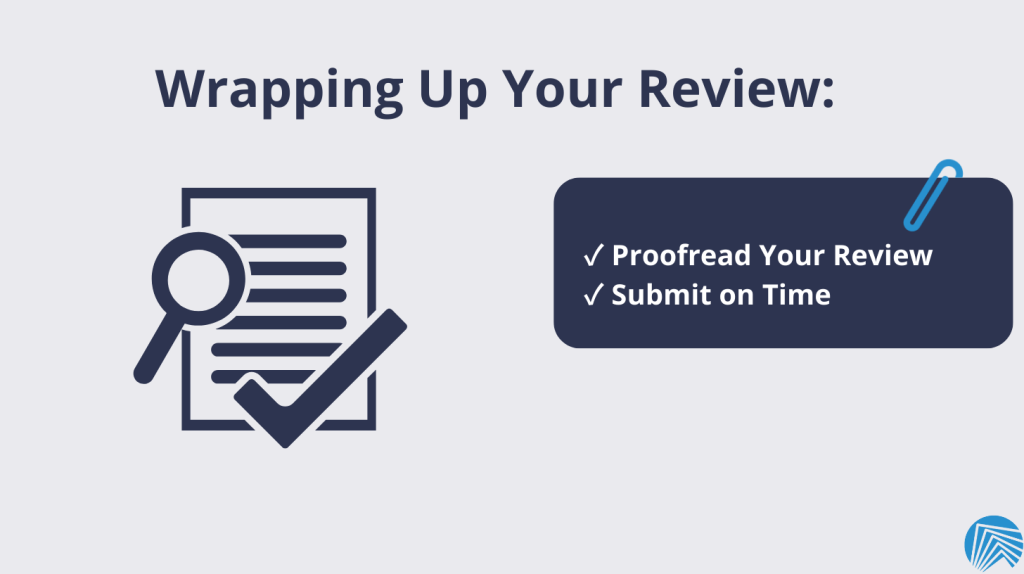 Wrapping Up Your Peer Review